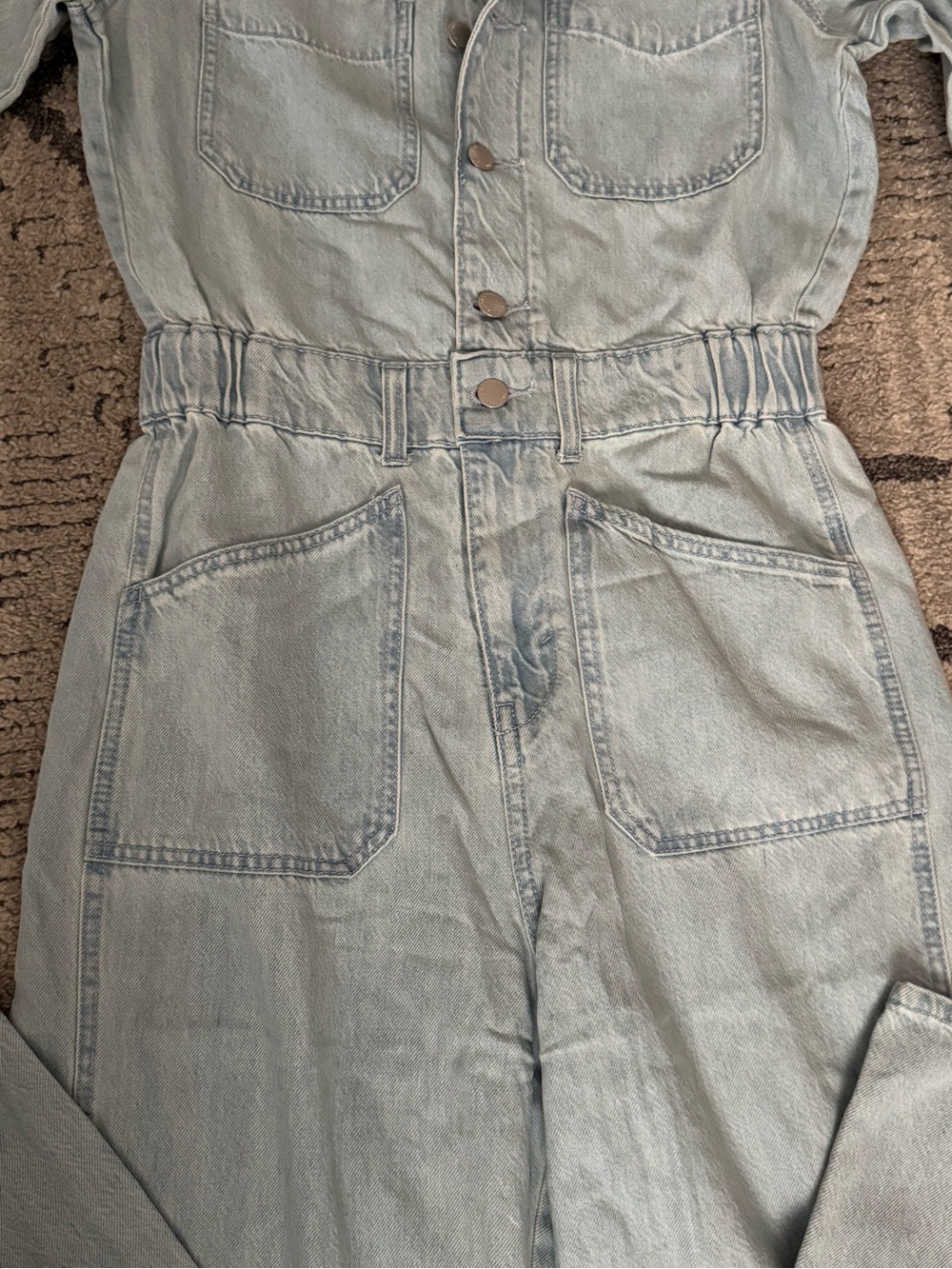Universal Thread Light Wash Denim Jumpsuit